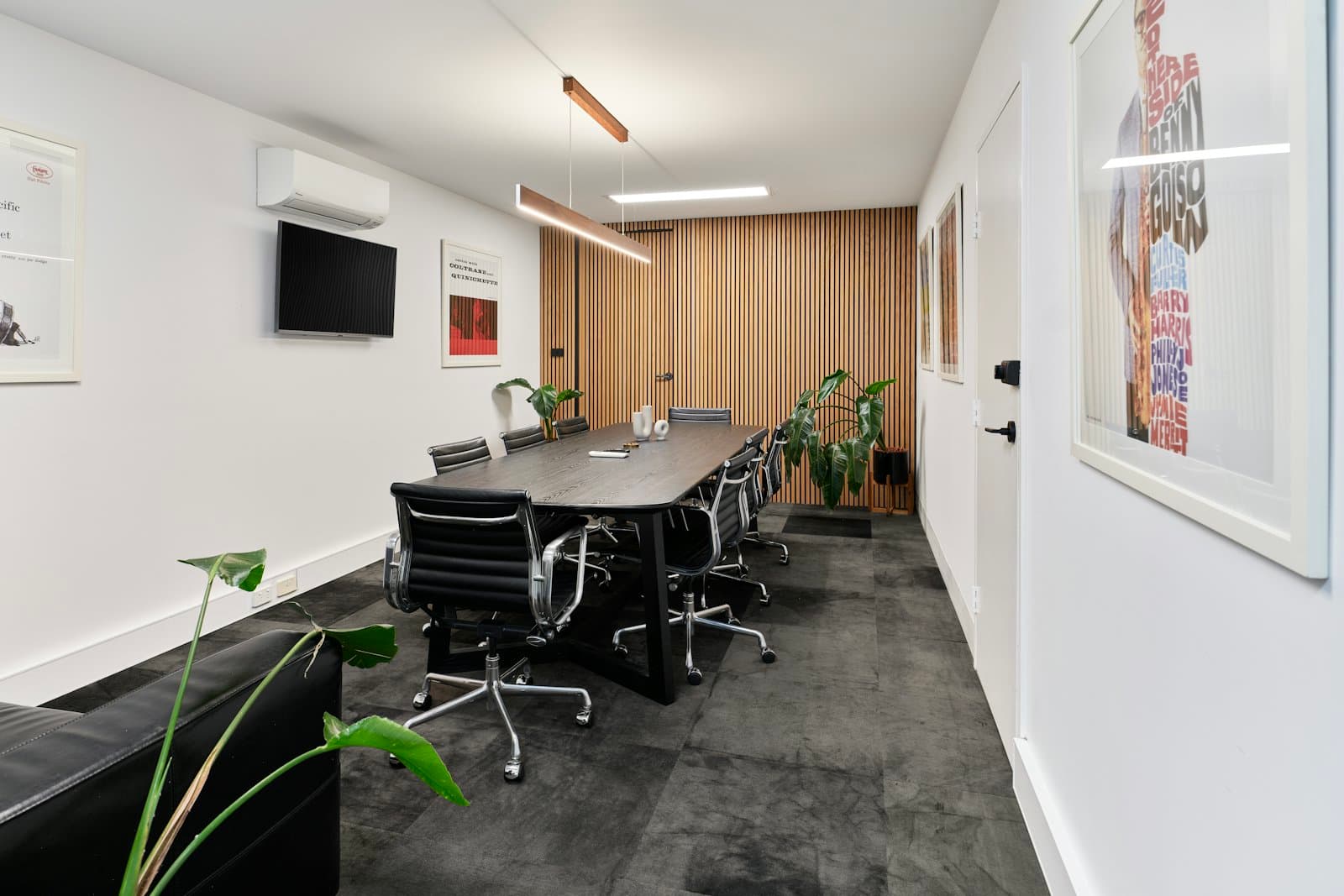 Placeholder photograph of an empty boardroom in a commercial office fit-out