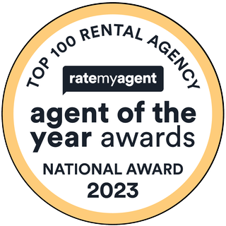 RateMyAgent Agent of the Year Awards 2023 — Top 100 Rental Agency, National Award